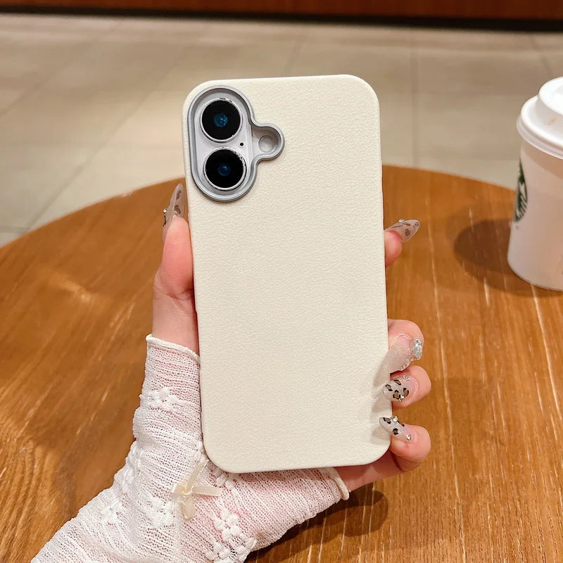 Leather Texture Soft TPU Case For Magsafe For iPhone 16 15 Pro Max 14 Plus 13 12 Pro Max 11 Shockproof Solid Color Phone Cover