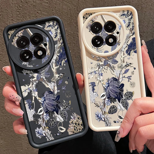 Soft TPU Phone Case For OnePlus 15 13 13T 12 15R 13R 12R 11R 5G Summer Leaf Pattern Back Cover For OnePlus Nord 5 Ace 6 6T 5 3 2