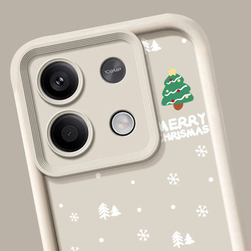 Merry Christmas Phone Case For Xiaomi Redmi Note 14 13 12 Pro 4G Note 13 14 Pro Plus 5G 13C 11 10 Pro Soft Silicone TPU Cover