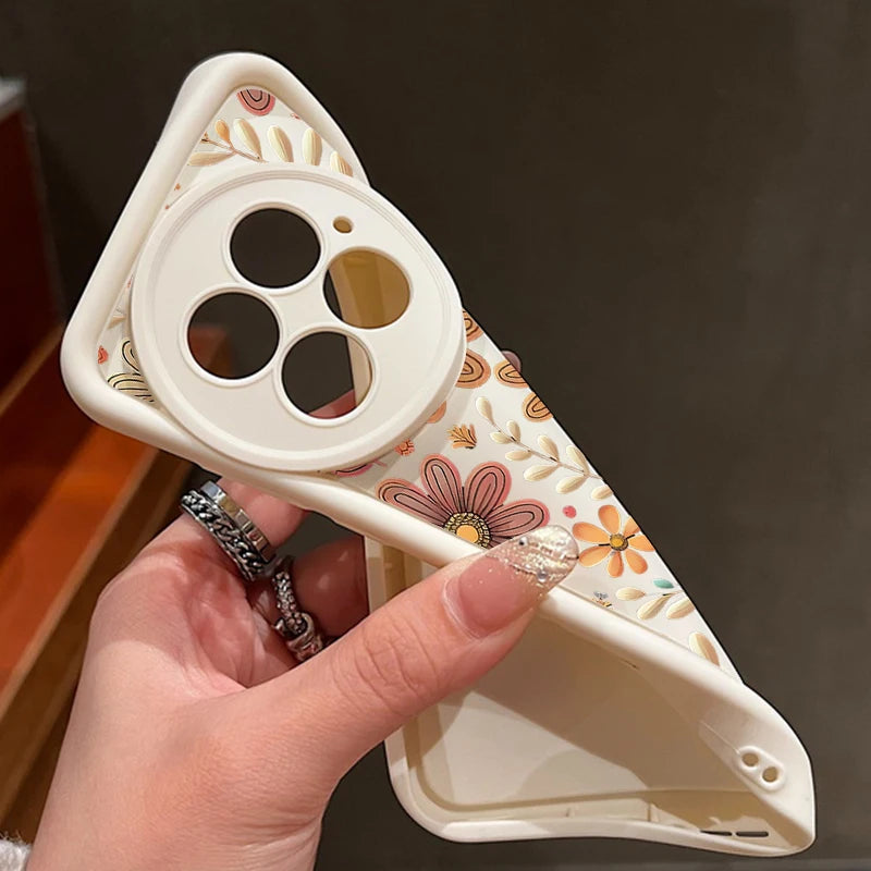 Cartoon Flowers Printing Phone Case For OnePlus 15 13 13T 12 Nord 5 13R 12R 11R 5G Soft Silicone TPU Cover For OnePlus Ace 5 3