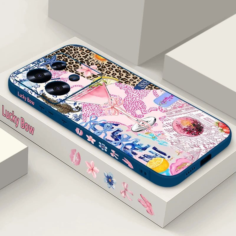 Leopard Print Pattern TPU Phone Case For Xiaomi Redmi Note 14 13 12 Pro 4G Note 13 14 Pro Plus 5G 13C 11 Pro Soft Silicone Cover