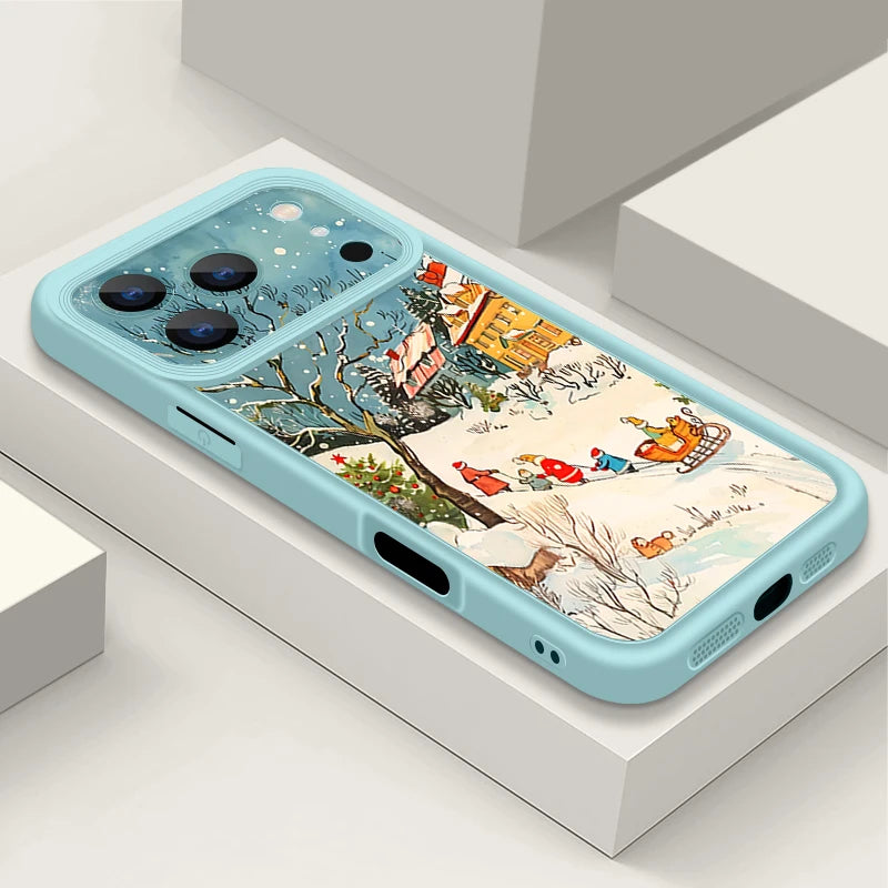 Soft TPU Phone Case For iPhone 17 16e 15 16 Pro Max 14 16 Plus For iPhone Air 13 12 Pro Max Winter Snow Scenery Pattern Cover