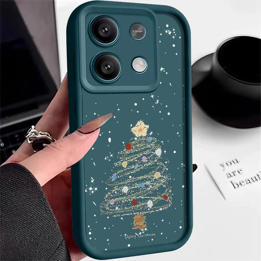 Dreamy Christmas Tree Case For Xiaomi Redmi Note 14 13 12 Pro Note 13 14 Pro Plus 5G 13 13C 4G 11 10 Pro Soft TPU Phone Cover