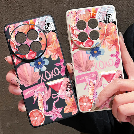 Shockproof Soft TPU Phone Case For OnePlus 15 13 13T 12 13R 12R 11R Nord 5 Ace 5 3 2 5G Sea Horse Starfish Printed Back Cover