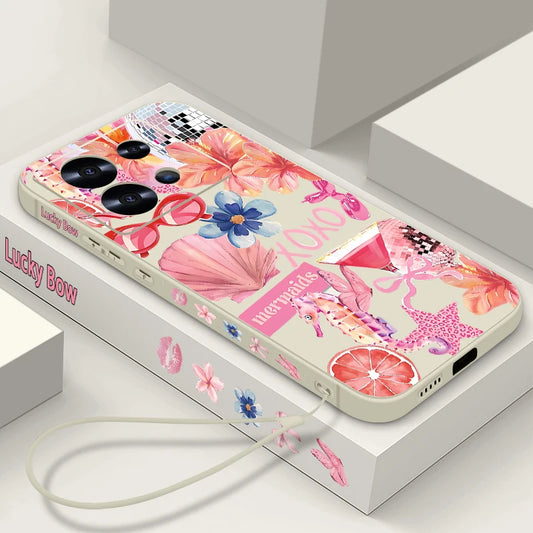 Sea Horse Starfish Printed Phone Case For Xiaomi Redmi Note 14 13 12 Pro 4G Note 13 14 Pro Plus 5G 13C 11 Pro Soft TPU Cover