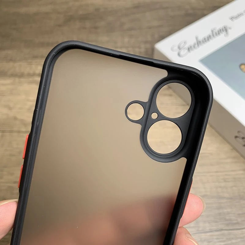 Matte Case For iPhone 17 Air 16e 16 15 14 Pro Max 13 12 17 Pro 11 Shockproof Soft Edge Hard PC Flower Printing Phone Cover Cases