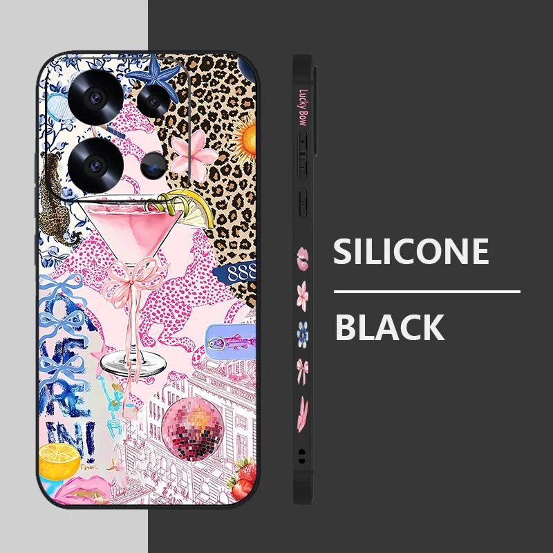 Leopard Print Pattern TPU Phone Case For Xiaomi Redmi Note 14 13 12 Pro 4G Note 13 14 Pro Plus 5G 13C 11 Pro Soft Silicone Cover