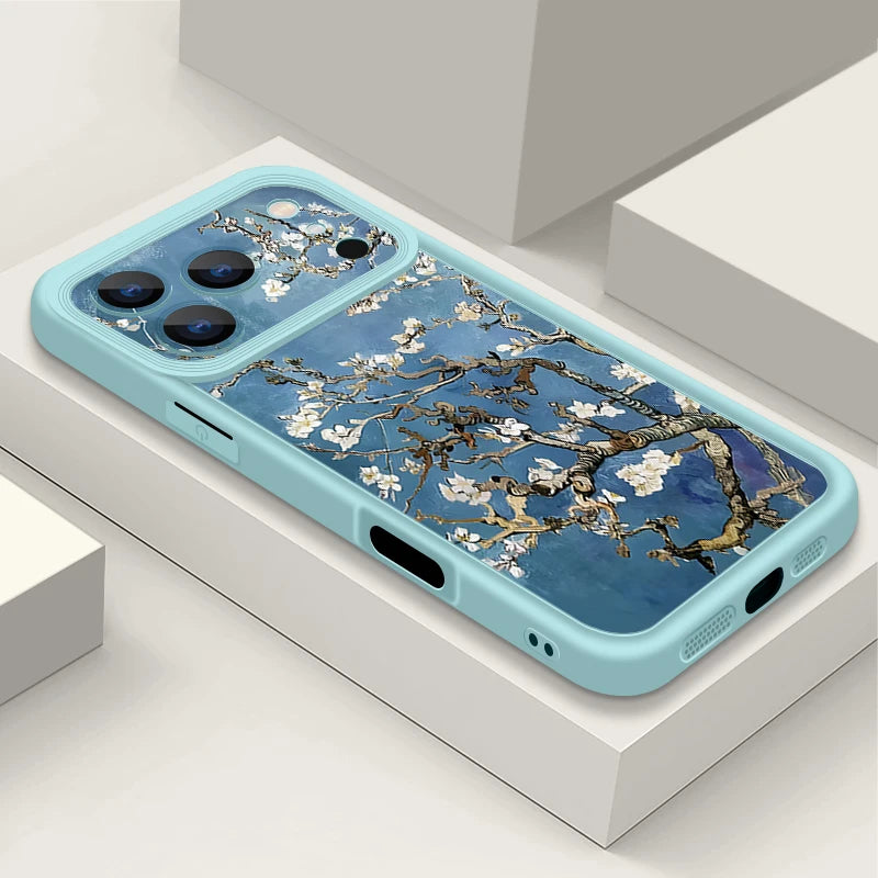 Winter Plum Blossom Soft TPU Phone Case For iPhone 17 Pro Air 16e 15 16 Pro Max 14 16 Plus 13 12 Pro Max Silicone Back Cover