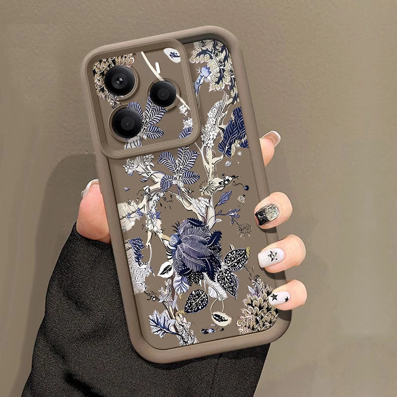 Summer Leaf Pattern Phone Case For Xiaomi Redmi Note 15 14 13 12 Pro 4G Note 13 14 Pro Plus 5G 13C Soft TPU Silicone Back Cover