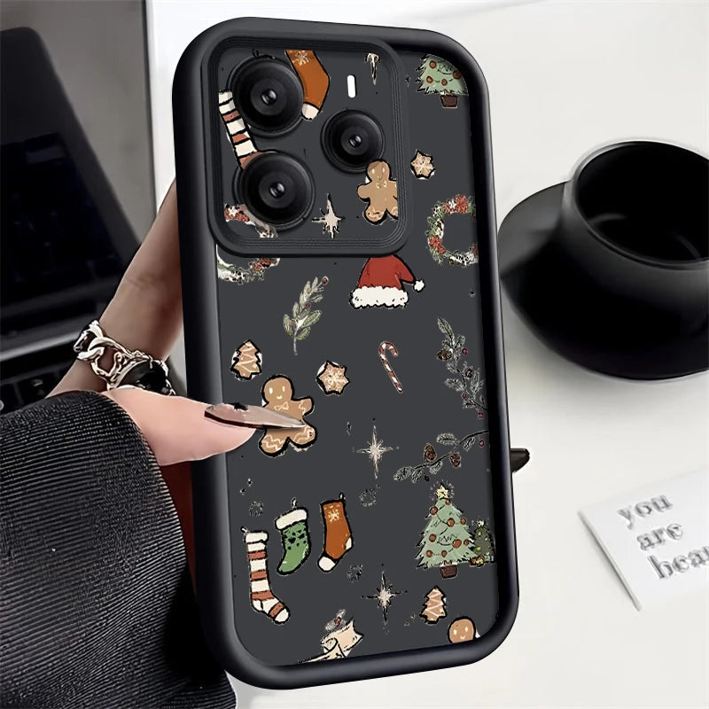 Christmas Gifts Printed Phone Case For Xiaomi Redmi Note 14 13 12 Pro 4G Note 13 14 Pro Plus 5G 13C 11 10 Pro Soft TPU Cover