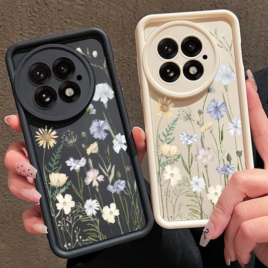 Flower Cluster Phone Case For OnePlus 13 13T 12 13R 12R 11R 5G Shockproof Soft Silicone TPU Back Cover For OnePlus Ace 5 3 2