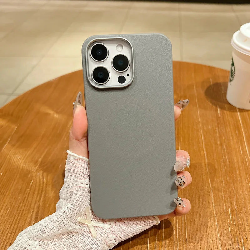 Leather Texture Soft TPU Case For Magsafe For iPhone 16 15 Pro Max 14 Plus 13 12 Pro Max 11 Shockproof Solid Color Phone Cover