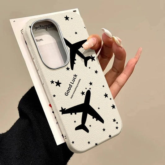 Textured Soft TPU Case For Samsung Galaxy A16 A56 A36 A26 A55 A15 A35 A54 A25 5G S24 S23 FE S25 S22 Ultra Airplane Pattern Cover