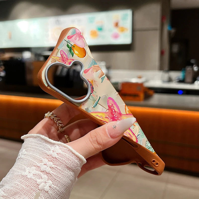 Leather Texture TPU Phone Case For iPhone 17 16 15 Pro Max 14 15 Plus 13 12 Pro Max 11 Air Colorful Starfish Printed Back Cover