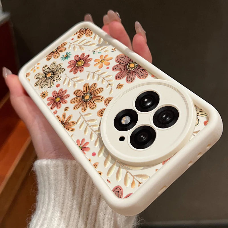 Cartoon Flowers Printing Phone Case For OnePlus 15 13 13T 12 Nord 5 13R 12R 11R 5G Soft Silicone TPU Cover For OnePlus Ace 5 3