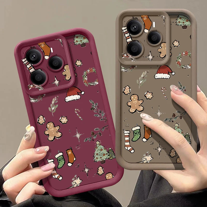 Christmas Gifts Printed Phone Case For Xiaomi Redmi Note 14 13 12 Pro 4G Note 13 14 Pro Plus 5G 13C 11 10 Pro Soft TPU Cover