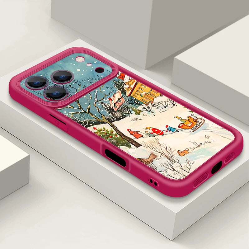 Soft TPU Phone Case For iPhone 17 16e 15 16 Pro Max 14 16 Plus For iPhone Air 13 12 Pro Max Winter Snow Scenery Pattern Cover