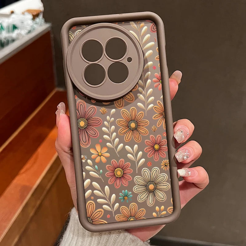 Cartoon Flowers Printing Phone Case For OnePlus 15 13 13T 12 Nord 5 13R 12R 11R 5G Soft Silicone TPU Cover For OnePlus Ace 5 3