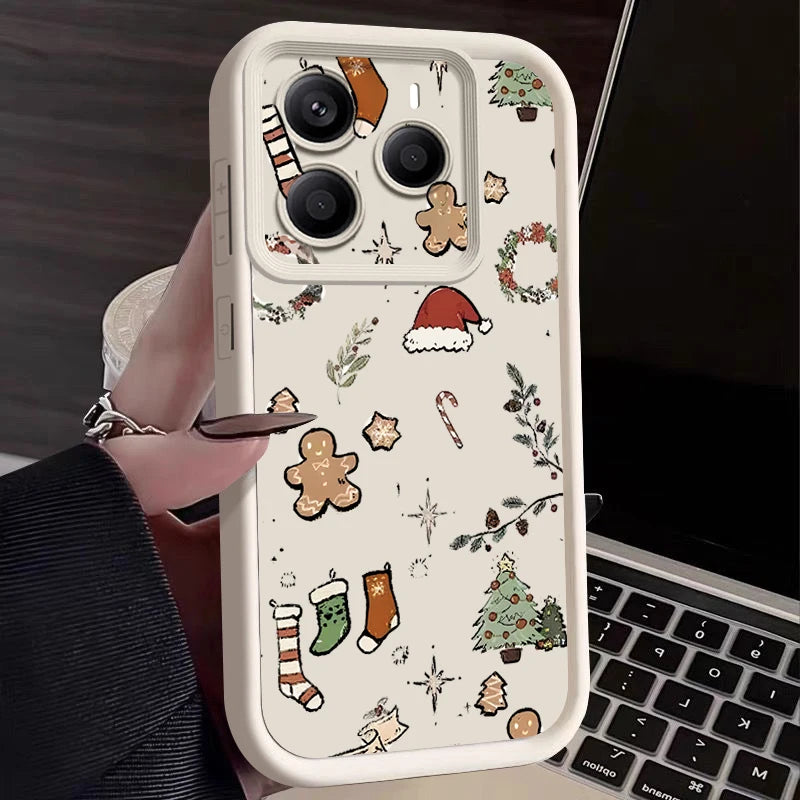 Christmas Gifts Printed Phone Case For Xiaomi Redmi Note 14 13 12 Pro 4G Note 13 14 Pro Plus 5G 13C 11 10 Pro Soft TPU Cover