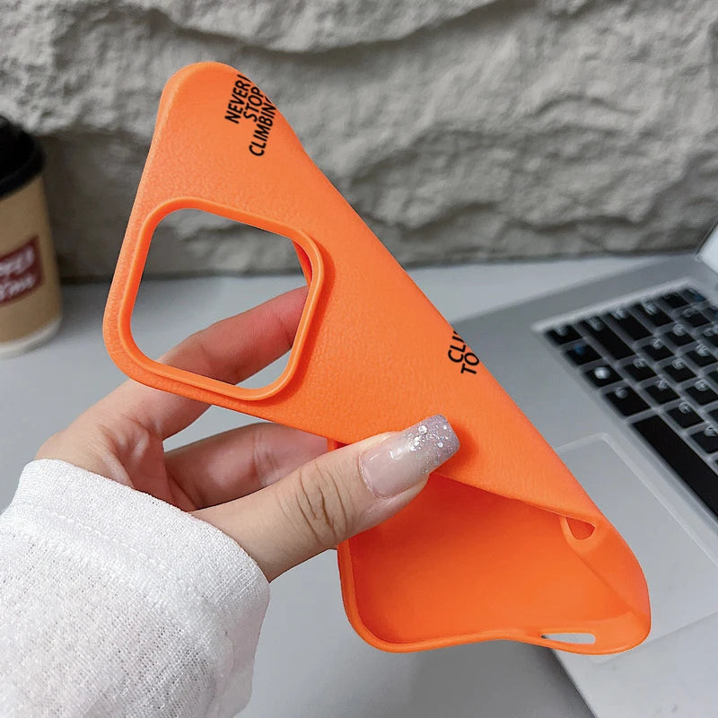 Snow Mountain Printed TPU Phone Case For iPhone 17 16e 16 15 Pro Max 14 13 12 Pro Max 11 Air Soft Leather Texture Silicone Cover