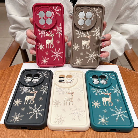 Soft TPU Phone Case For OnePlus 15 13 13T 12 13R 12R 11R 5G Beautiful Elk Printed Silicone Cover For OnePlus Nord 5 Ace 5 3 2
