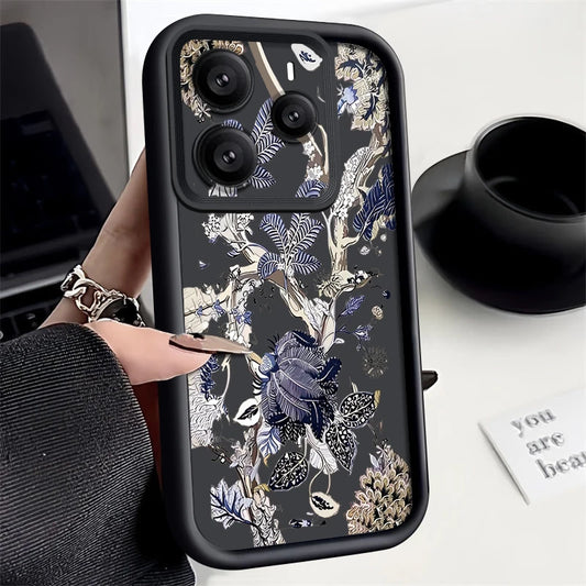 Summer Leaf Pattern Phone Case For Xiaomi Redmi Note 15 14 13 12 Pro 4G Note 13 14 Pro Plus 5G 13C Soft TPU Silicone Back Cover