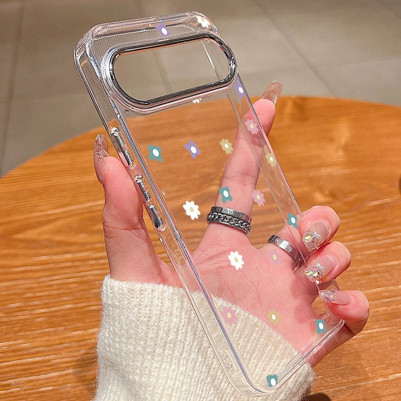 Tiny Hearts Printed TPU Phone Case For Google Pixel 10 9 8 7 Pro Pixel 9 10 Pro XL 7A 8A 9A Shockproof Silicone Clear Back Cover