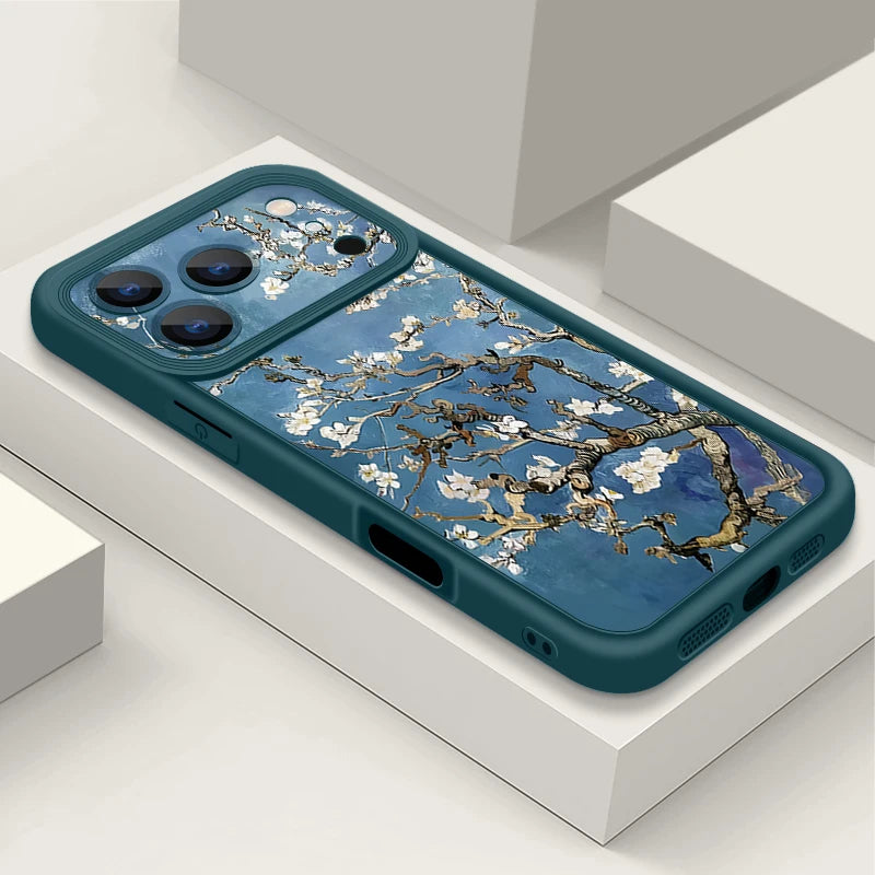 Winter Plum Blossom Soft TPU Phone Case For iPhone 17 Pro Air 16e 15 16 Pro Max 14 16 Plus 13 12 Pro Max Silicone Back Cover