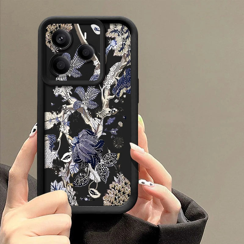 Summer Leaf Pattern Phone Case For Xiaomi Redmi Note 15 14 13 12 Pro 4G Note 13 14 Pro Plus 5G 13C Soft TPU Silicone Back Cover