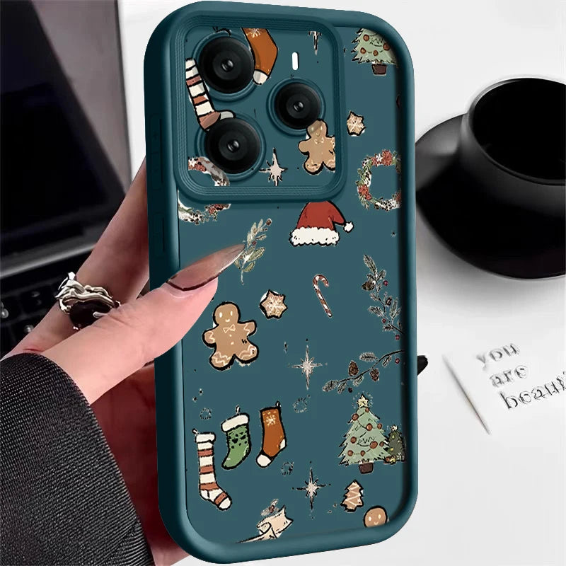 Christmas Gifts Printed Phone Case For Xiaomi Redmi Note 14 13 12 Pro 4G Note 13 14 Pro Plus 5G 13C 11 10 Pro Soft TPU Cover